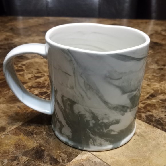 Anthropologie Marbled Monogram "Letter T" Mug - Picture 2 of 5